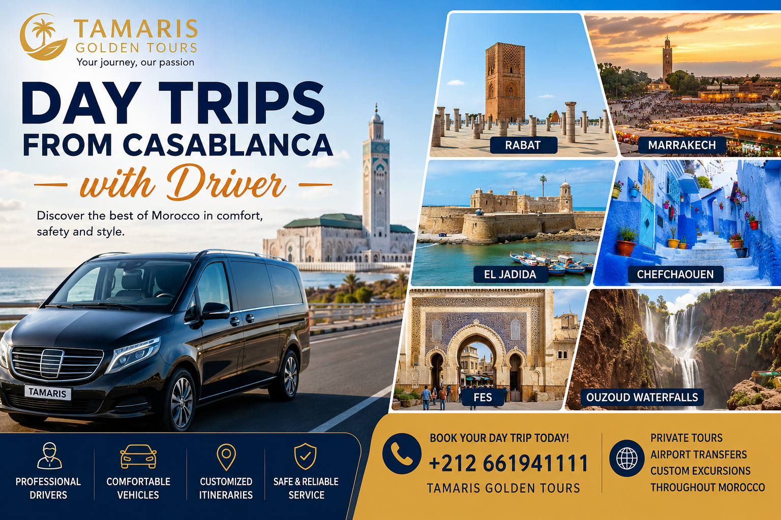 day trips from Casablanca with driver