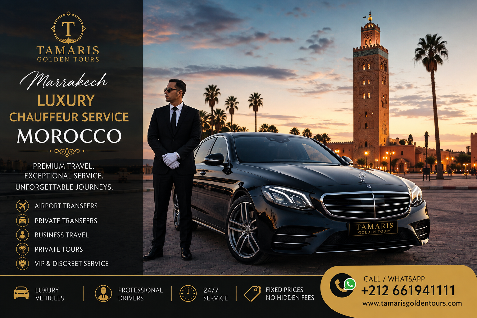Marrakech Luxury Chauffeur Service Morocco